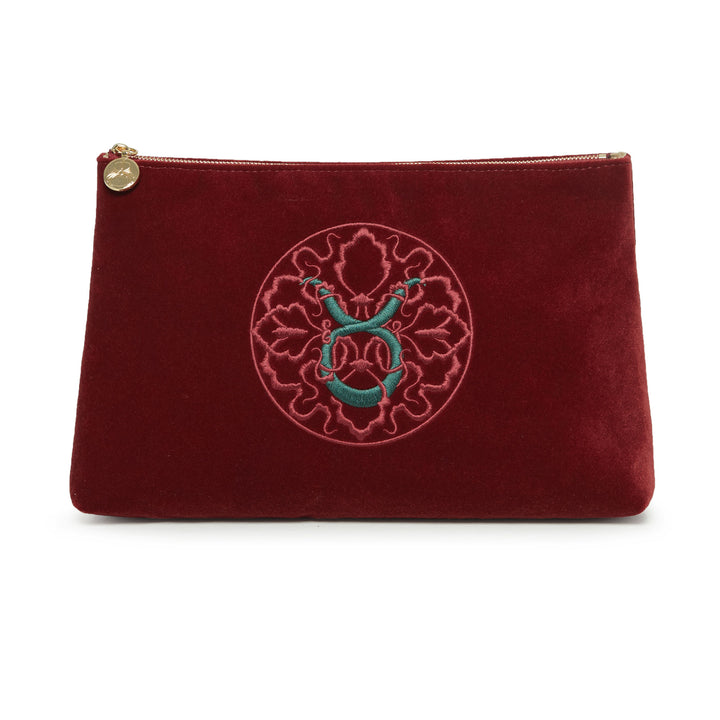 Zodiac Clutch - Burgundy