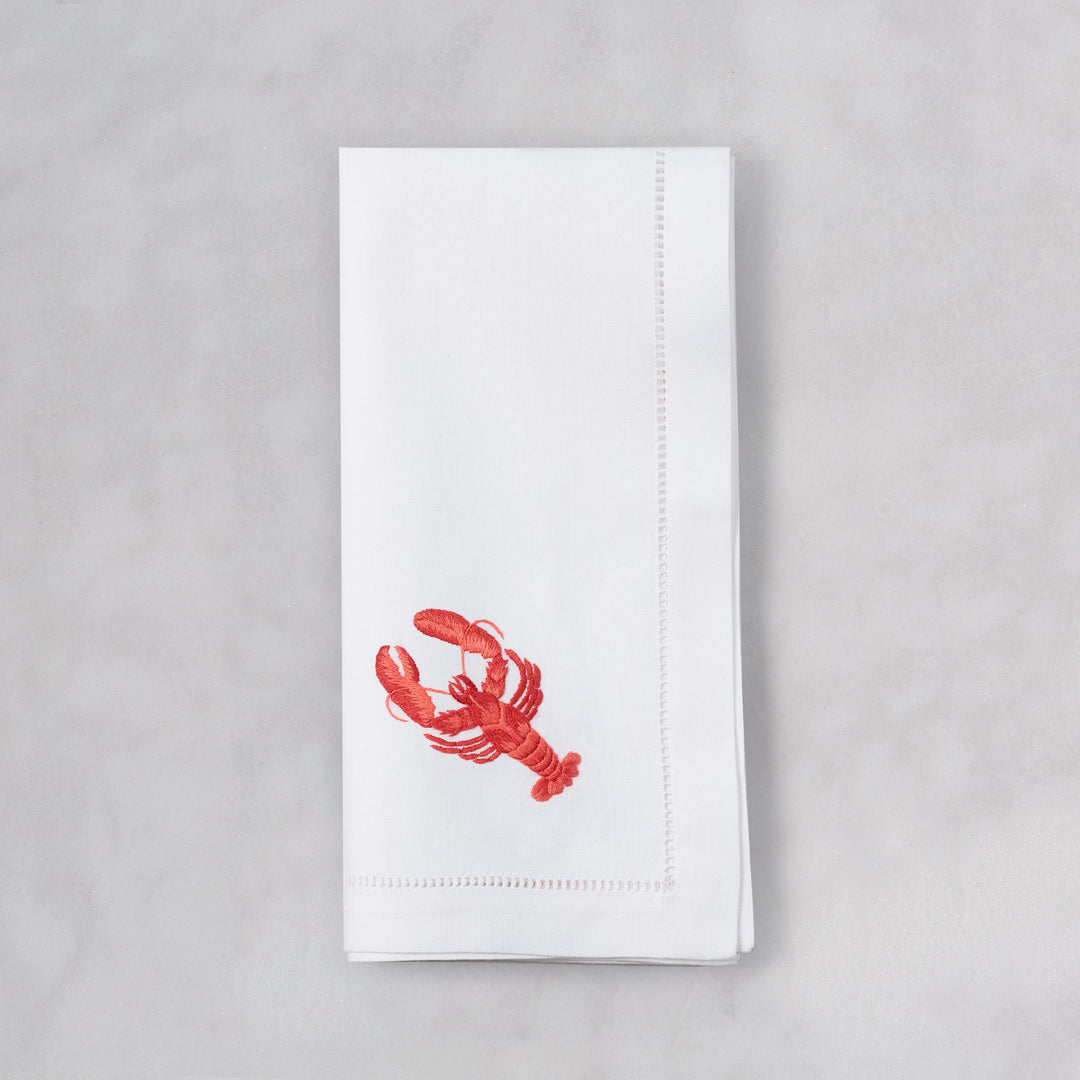 Lobster Embroidered Napkin